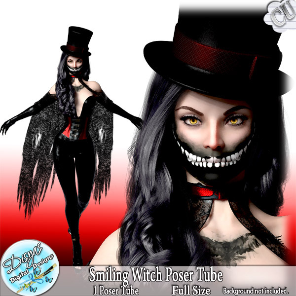 SMILING WITCH POSER TUBE CU - FS - Click Image to Close